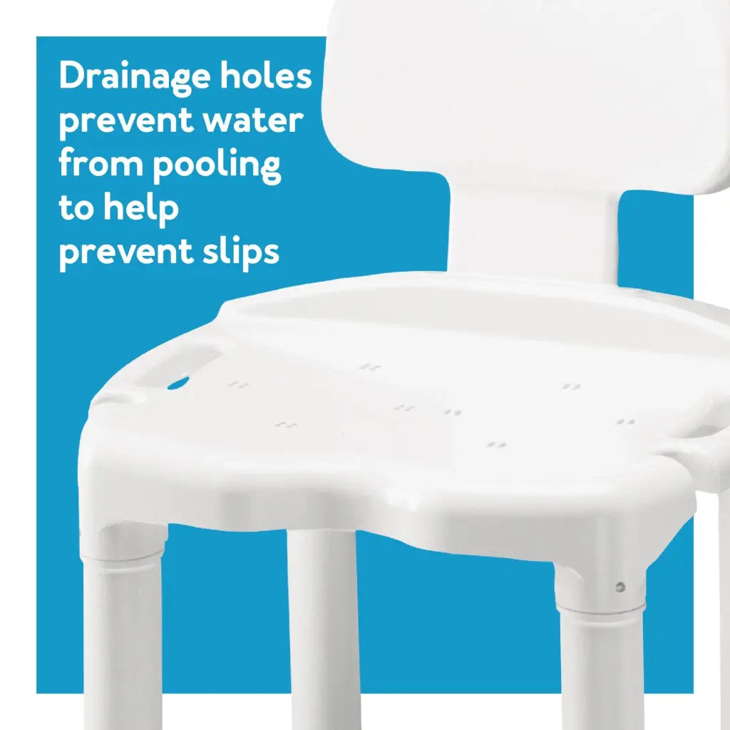 Carex Universal Bath Bench with Back