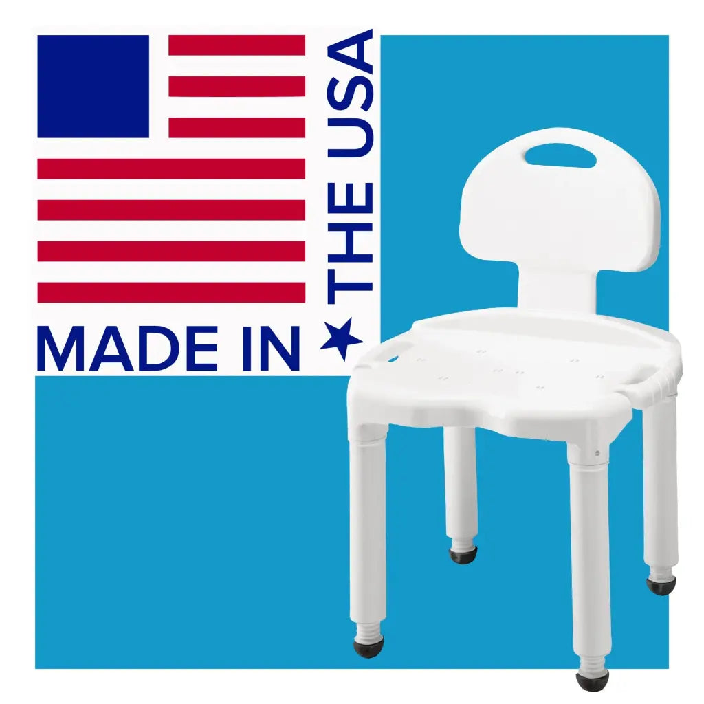 Carex Universal Bath Bench with Back