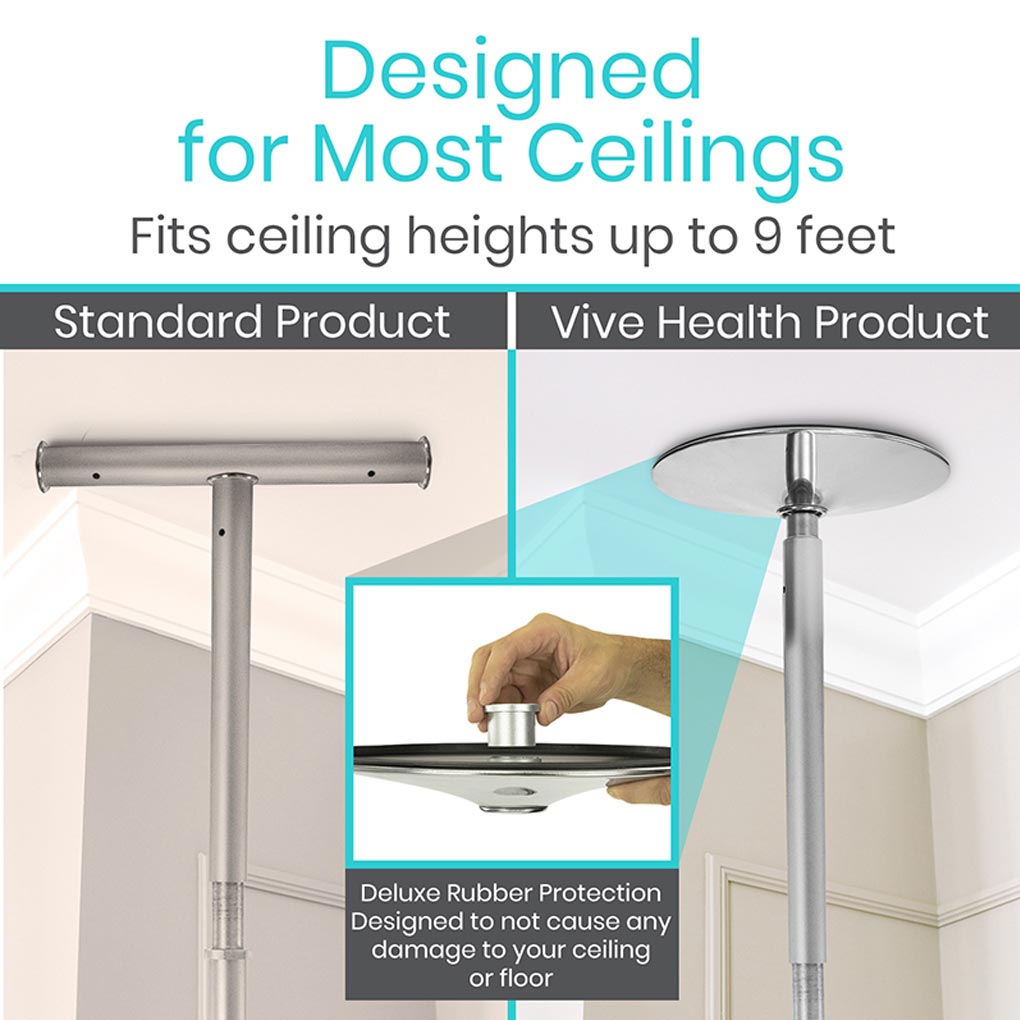 Vive Floor to Ceiling Grab Bar