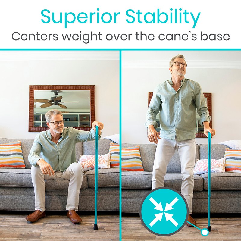 Vive Health Folding Offset Cane