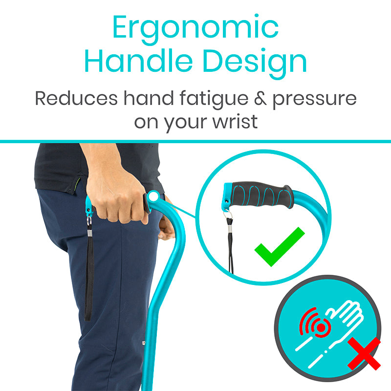 Vive Health Folding Offset Cane