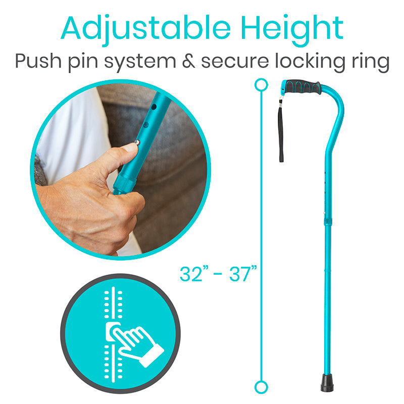 Vive Health Folding Offset Cane