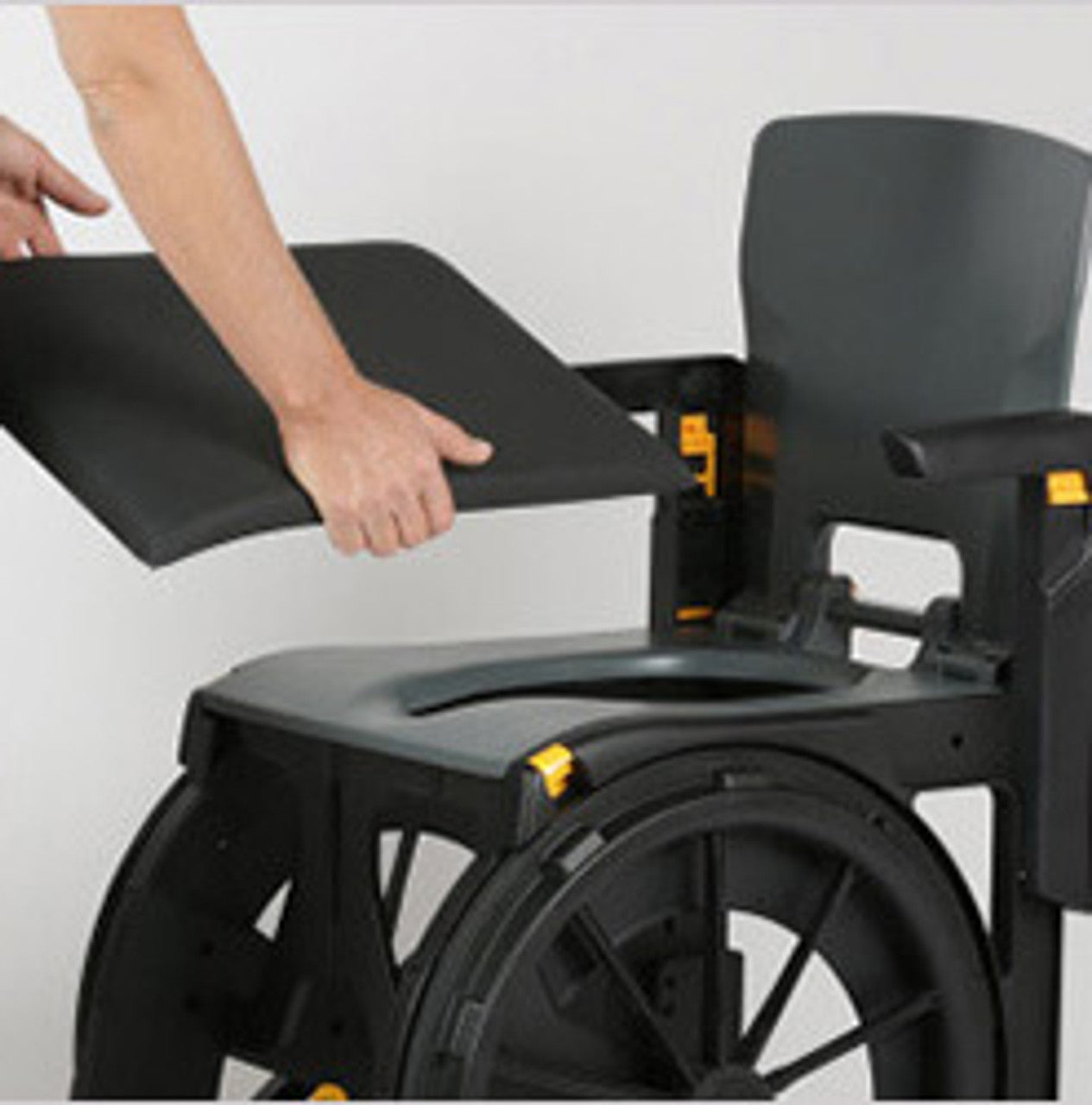 WheelAble Commode & Shower chair with padded seat