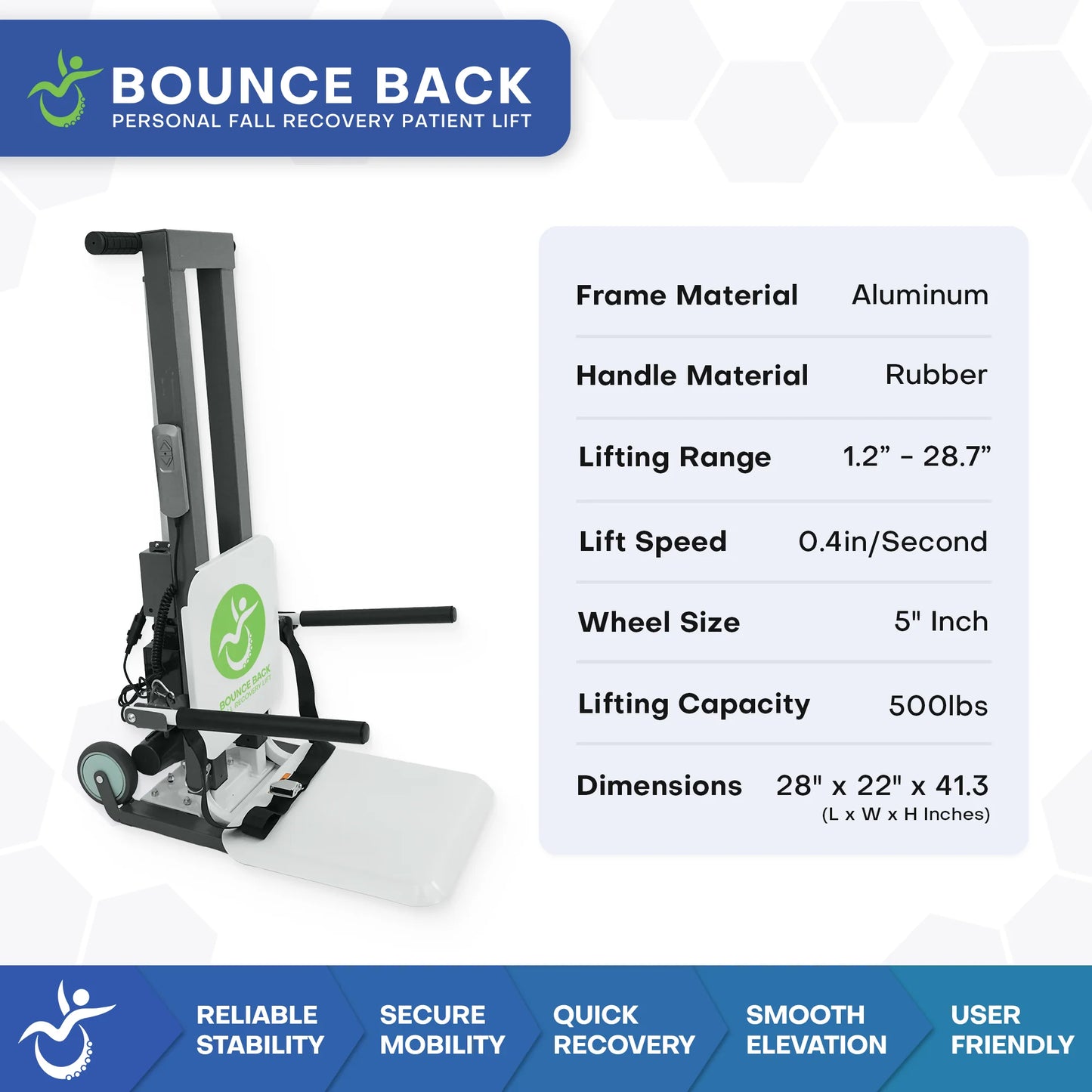 Bounce Back Fall Recovery Patient Lift