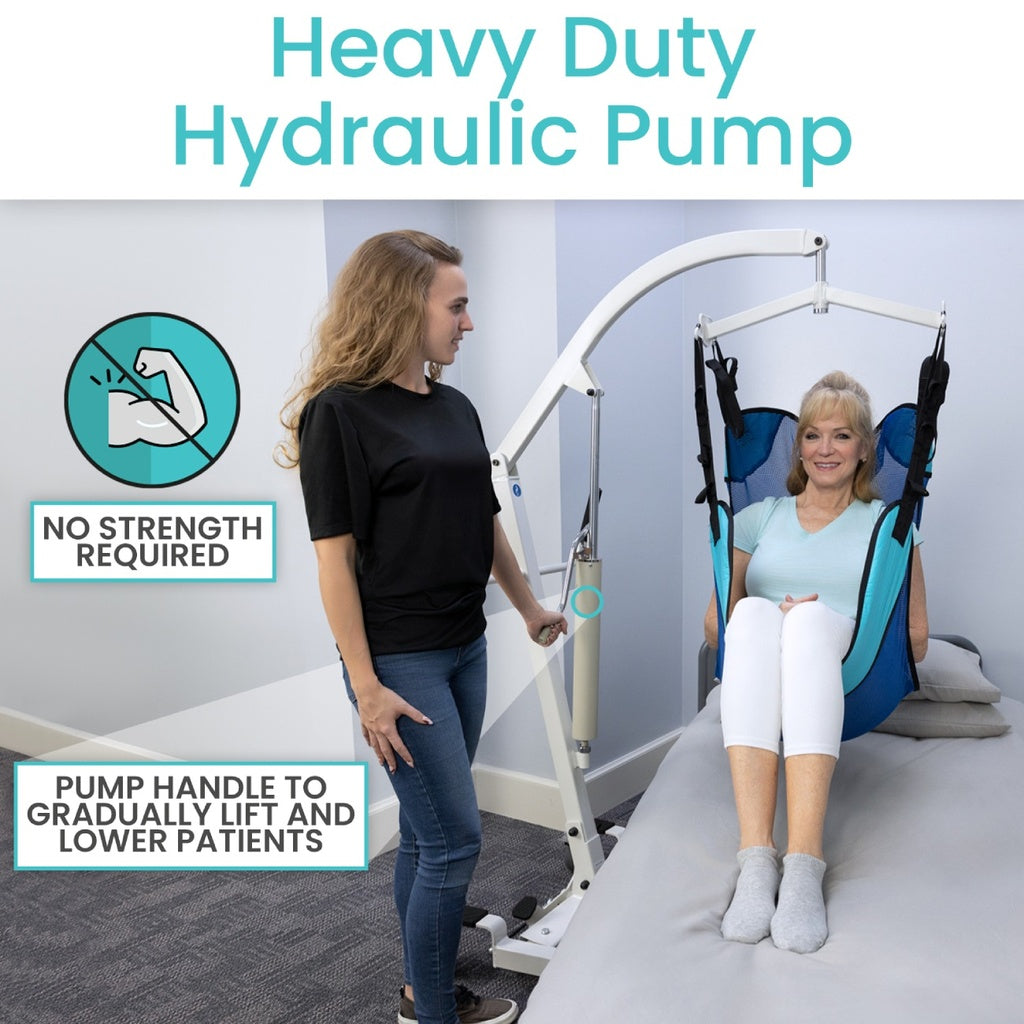 Vive Hydraulic Patient Lift With Sling 400 lbs
