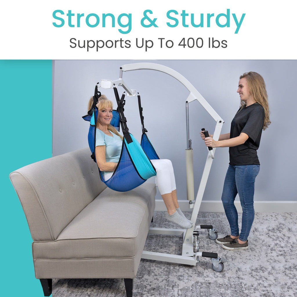 Vive Hydraulic Patient Lift With Sling 400 lbs