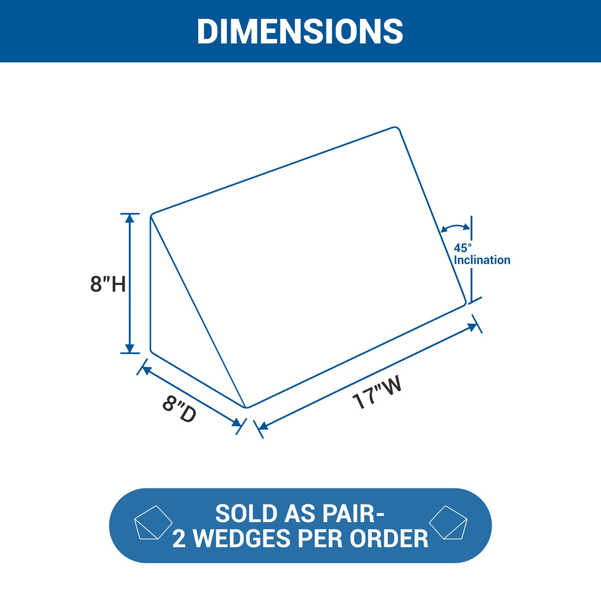 Skil-Care 45° Positioning Wedge