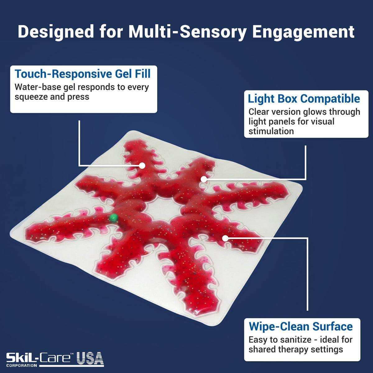 Skil-Care Eight Spoke Snow Flake Light Box Gel Pad