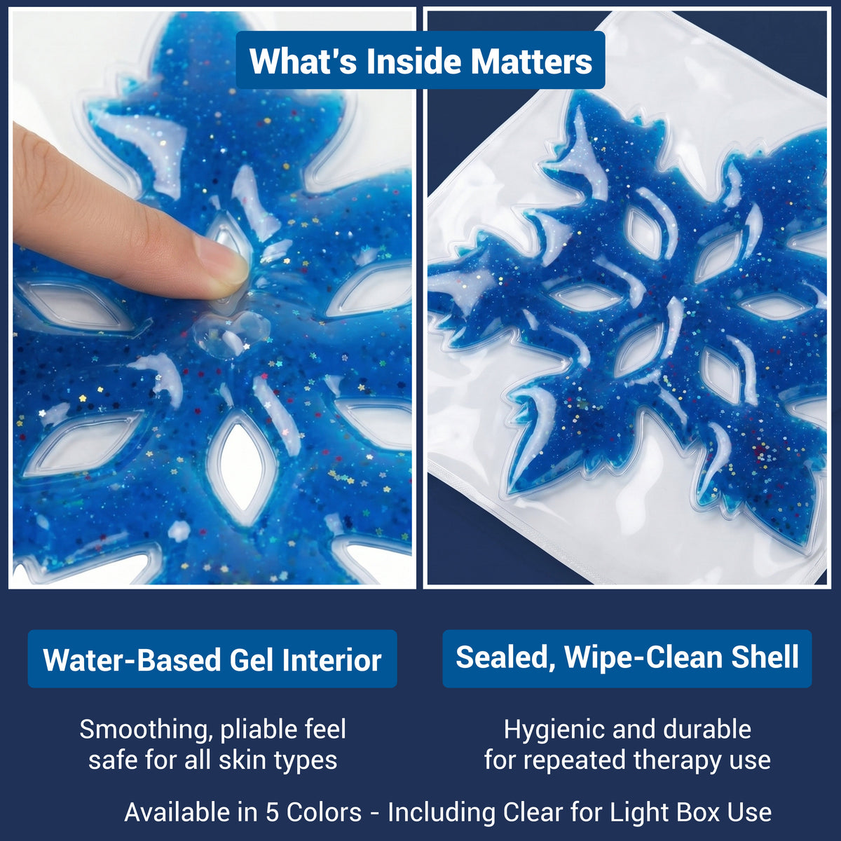 Skil-Care Six Spoke Snow Flake Light Box Gel Pads