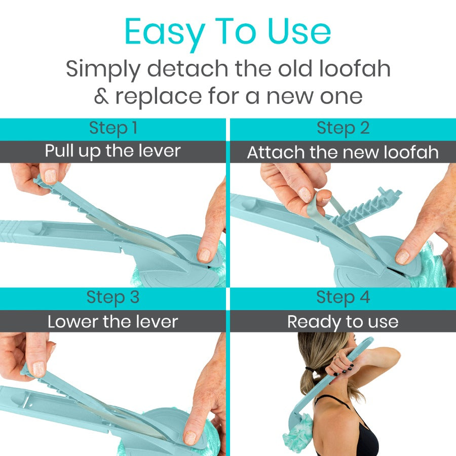 Vive Interchangeable Loofah Handle