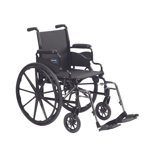 Invacare 9000 SL Wheelchair, Fixed Height Space Saver Desk Arms, 18"x16"