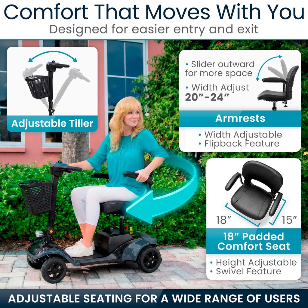 Vive King Neptune Mobility Scooter 400 lbs