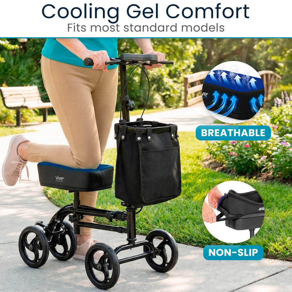 Vive Health Knee Walker Pad Foam and Gel