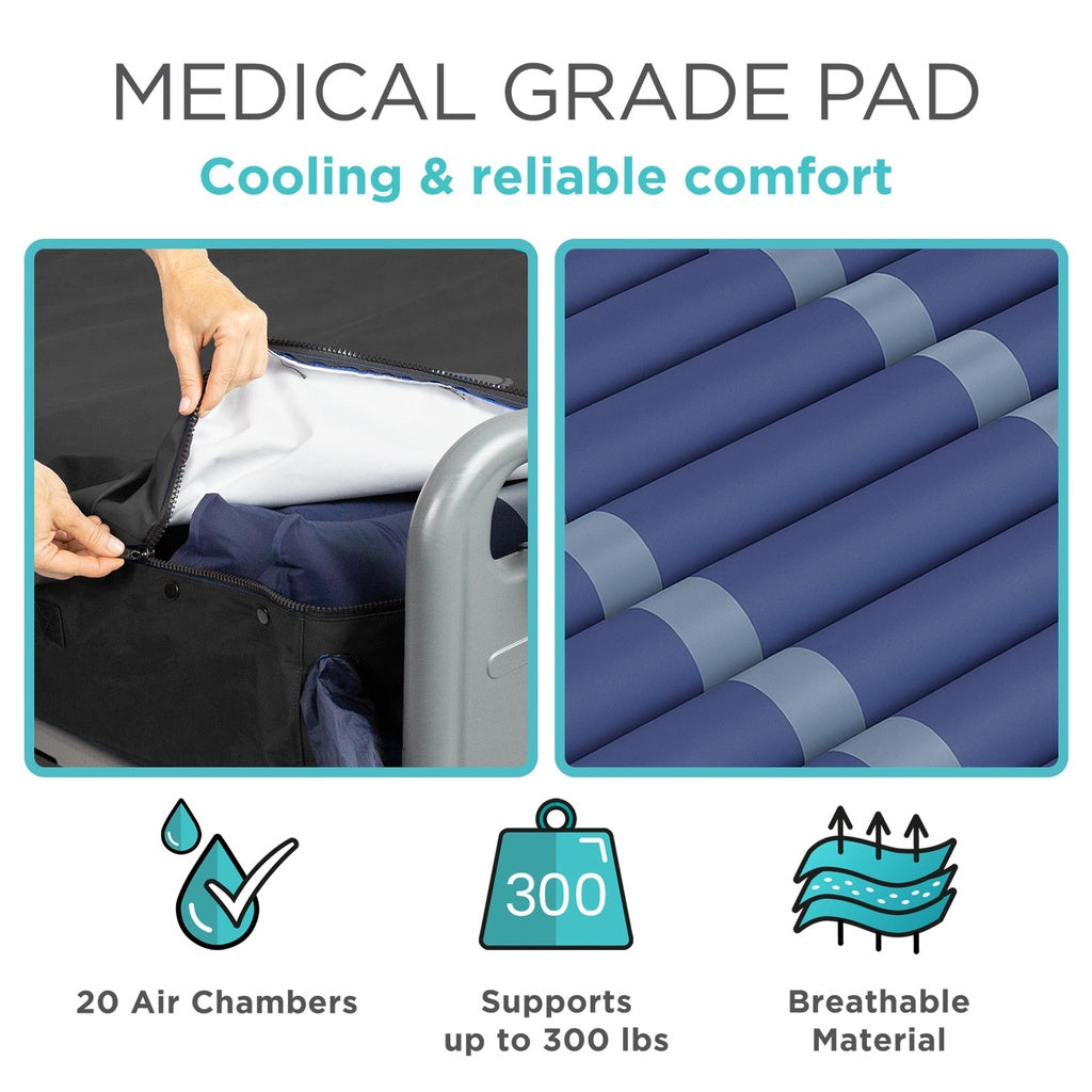 Vive Health Low Air Loss Alternating Pressure Mattress 8"
