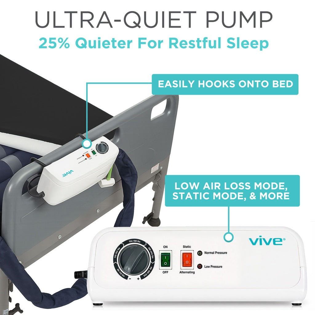 Vive Health Low Air Loss Alternating Pressure Mattress 8"