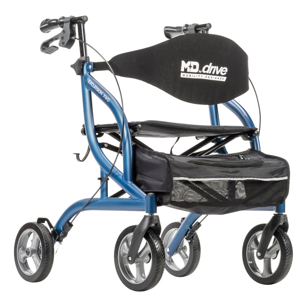 Drive Medical Excursion XWD Rollator Sapphire