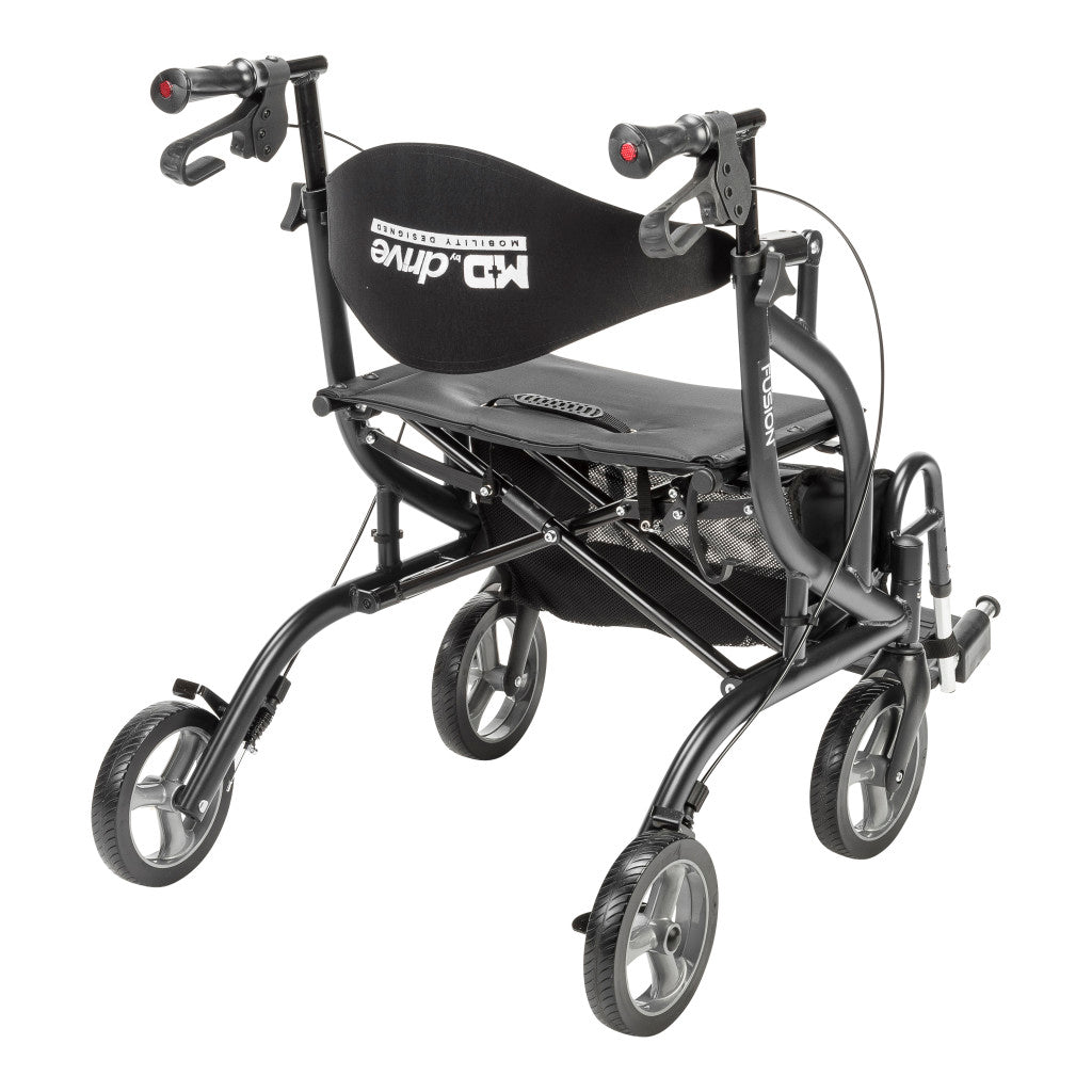 Drive Medical MD Fusion Rollator Transport Chair