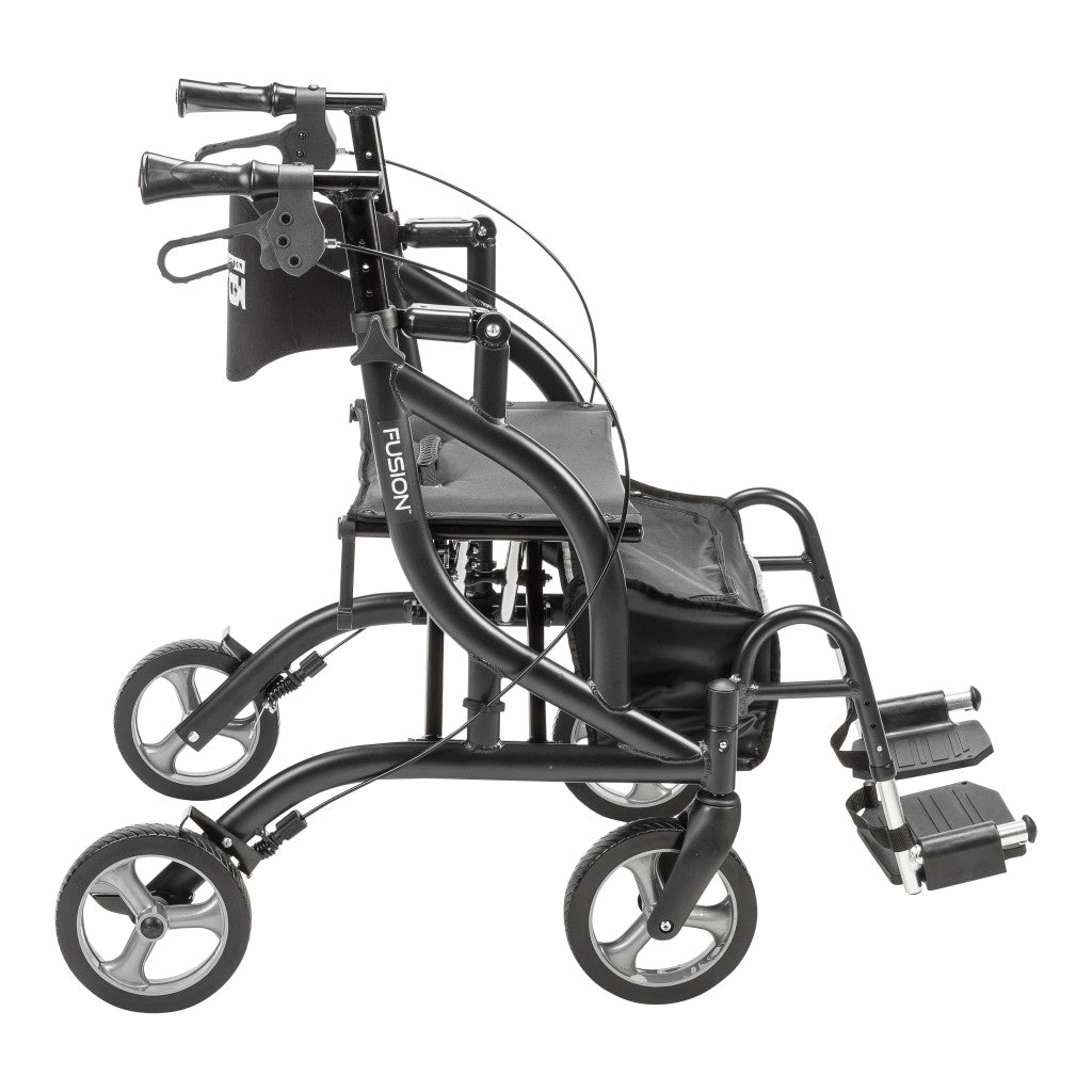 Drive Medical MD Fusion Rollator Transport Chair