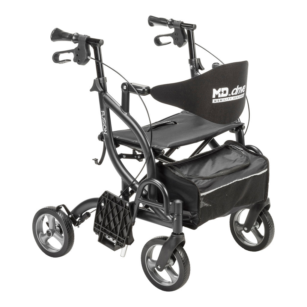 Drive Medical MD Fusion Rollator Transport Chair