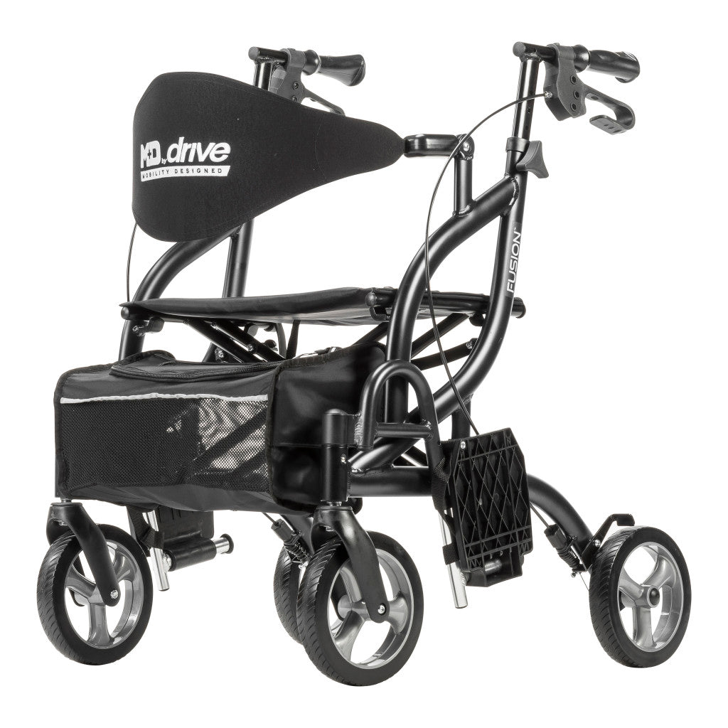 Drive Medical MD Fusion Rollator Transport Chair