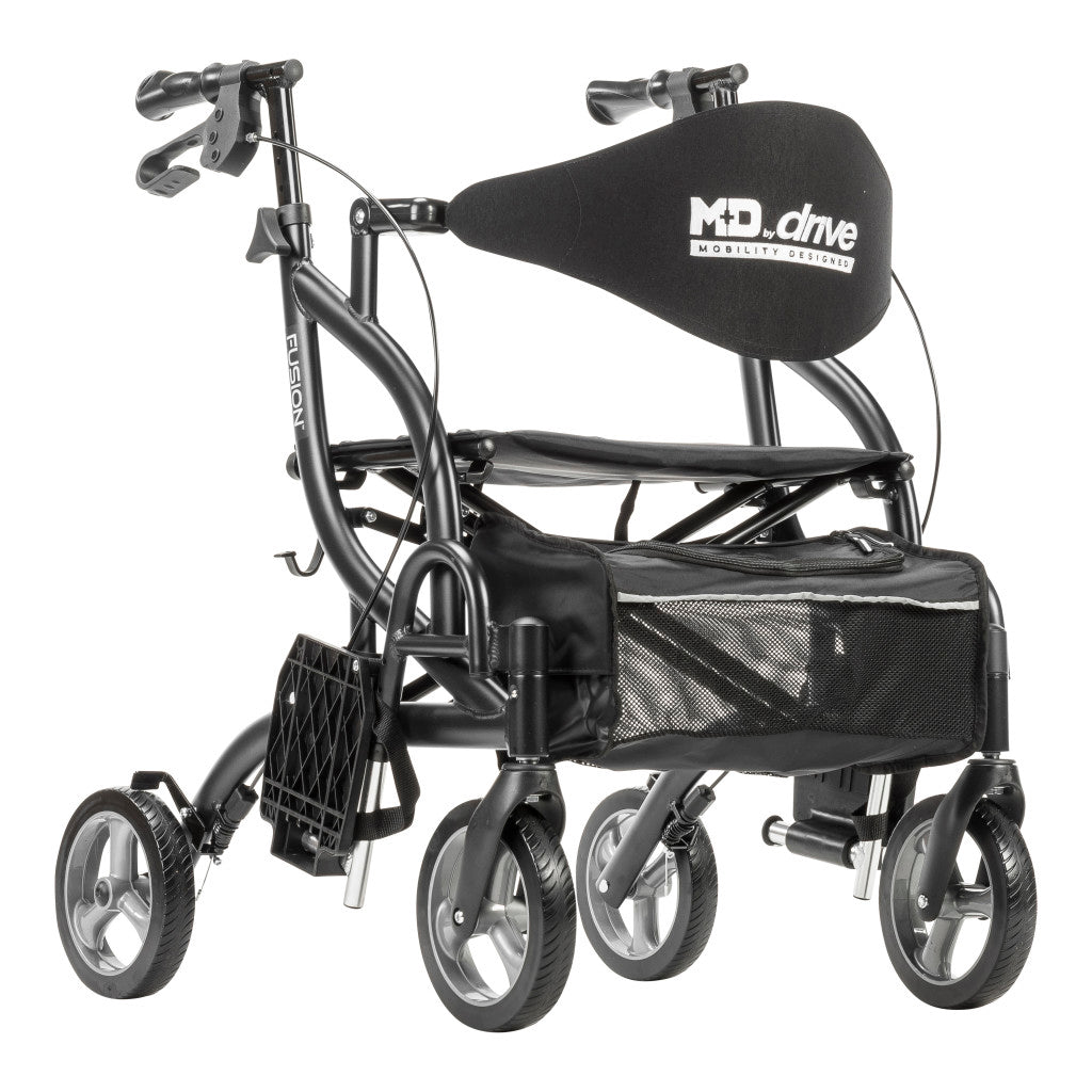 Drive Medical MD Fusion Rollator Transport Chair