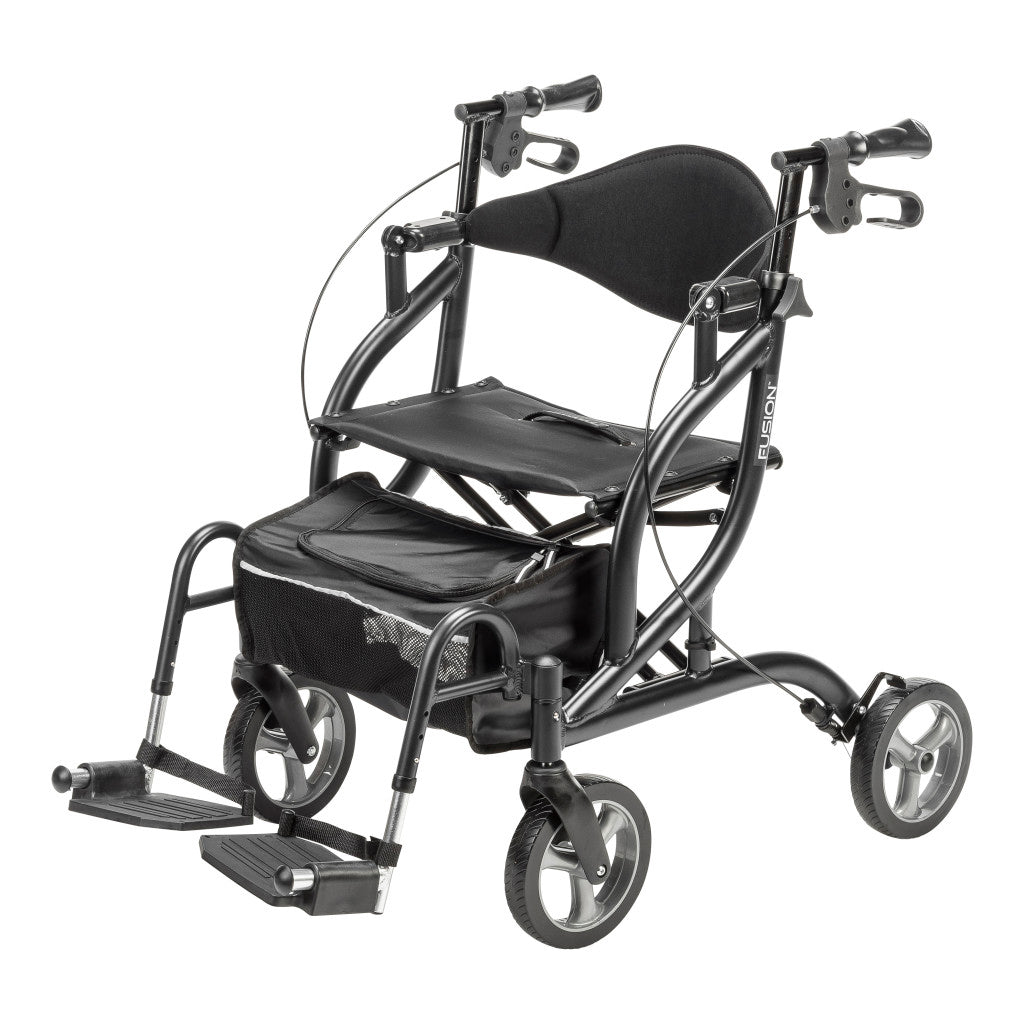 Drive Medical MD Fusion Rollator Transport Chair