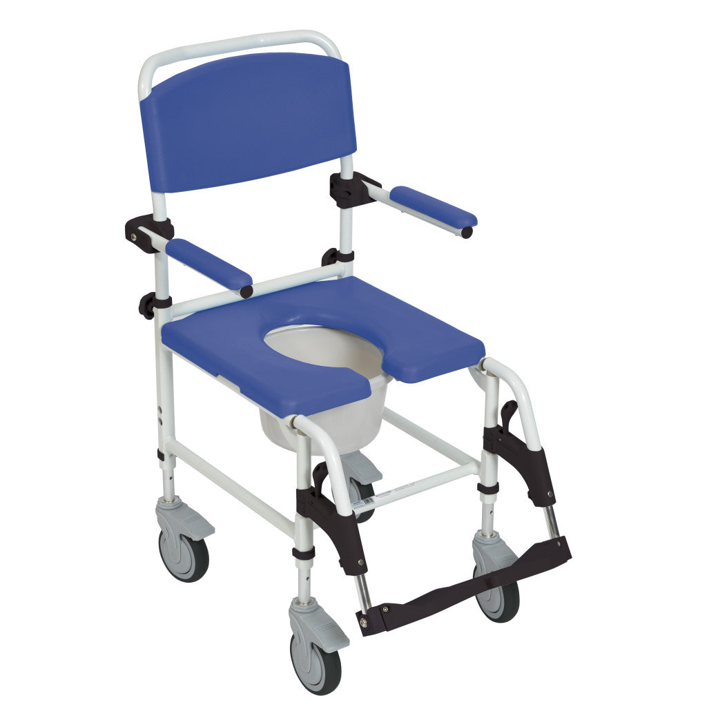 Drive Medical Aluminum Rehab Shower Commode Chair