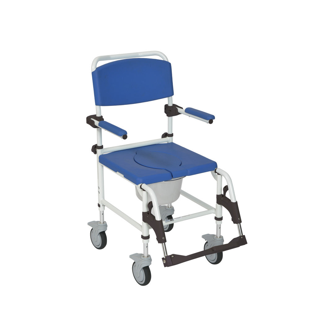 Drive Medical Aluminum Rehab Shower Commode Chair