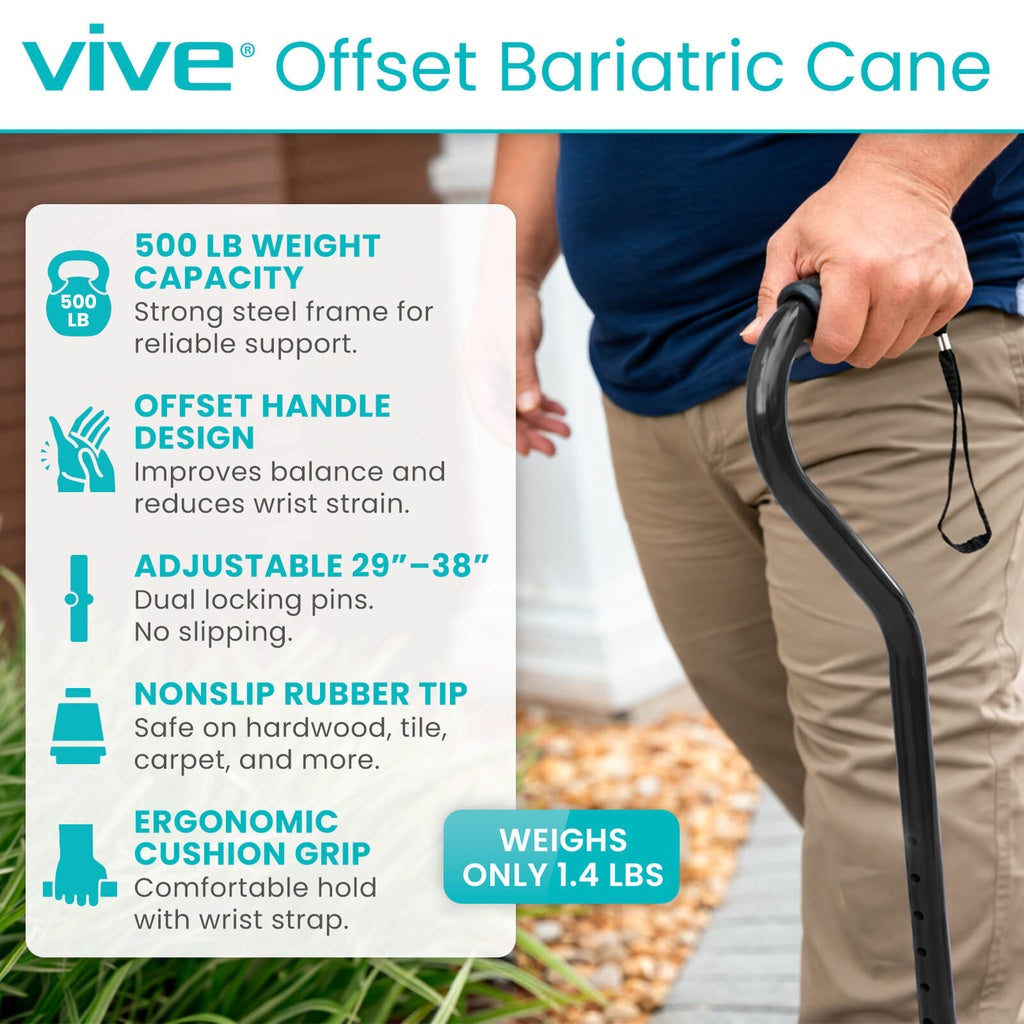 Vive Offset Bariatric Cane