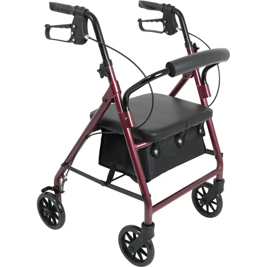 ProBasics Deluxe Aluminum Rollator 8-Inch Wheels 300 lbs