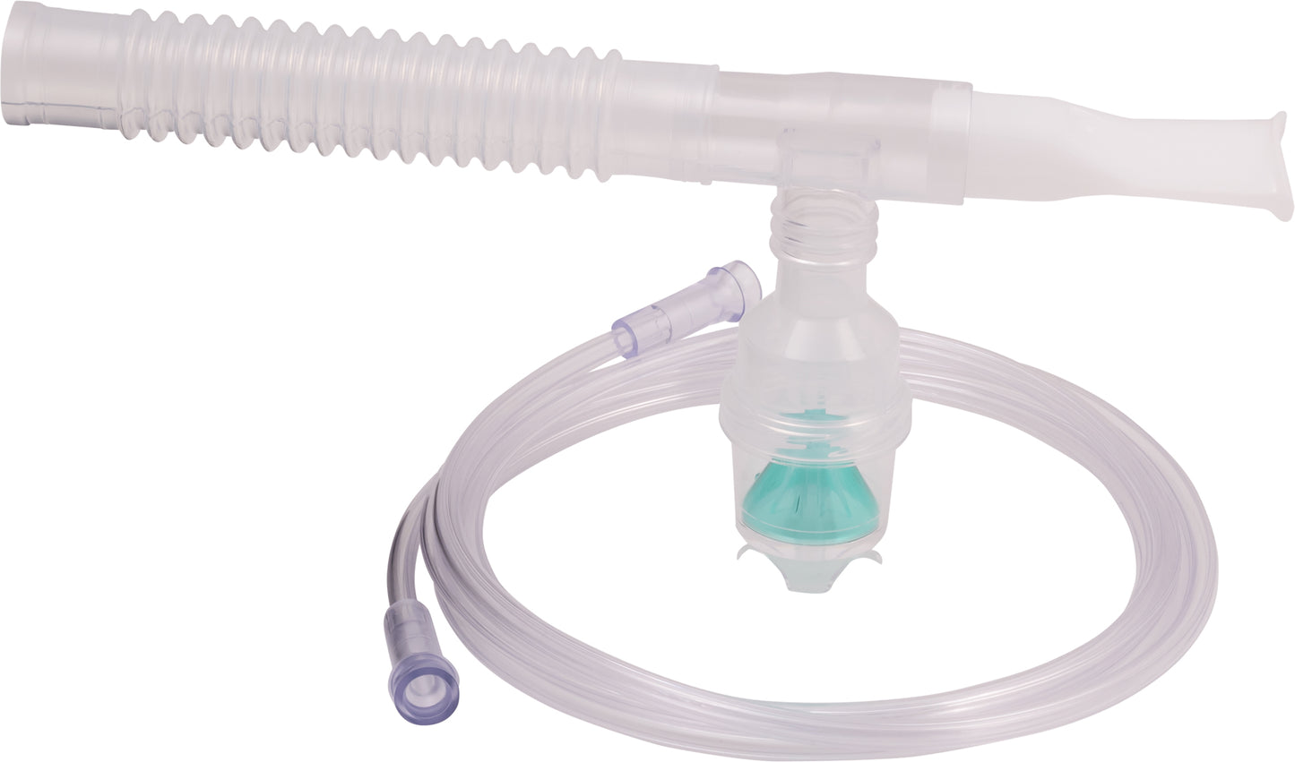 Full Kit Nebulizer Set with mouthpiece, tee adaptor,