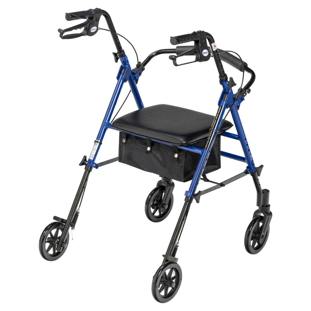 Drive Medical Adjustable Height Rollator 300 lbs
