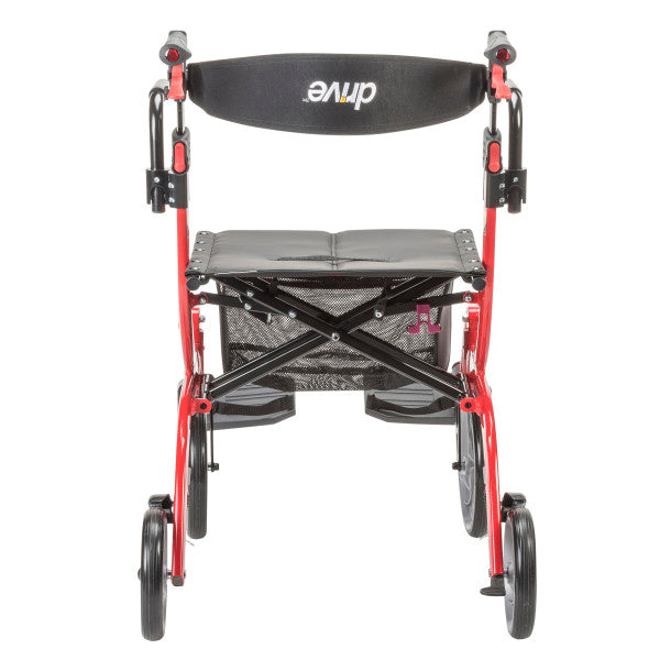 Drive Medical Nitro Duet Rollator Transport Chair 300 lbs
