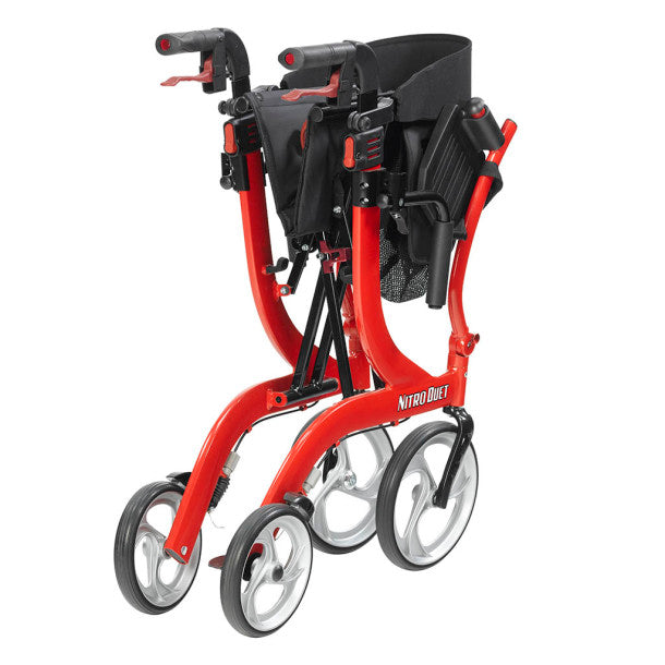 Drive Medical Nitro Duet Rollator Transport Chair 300 lbs