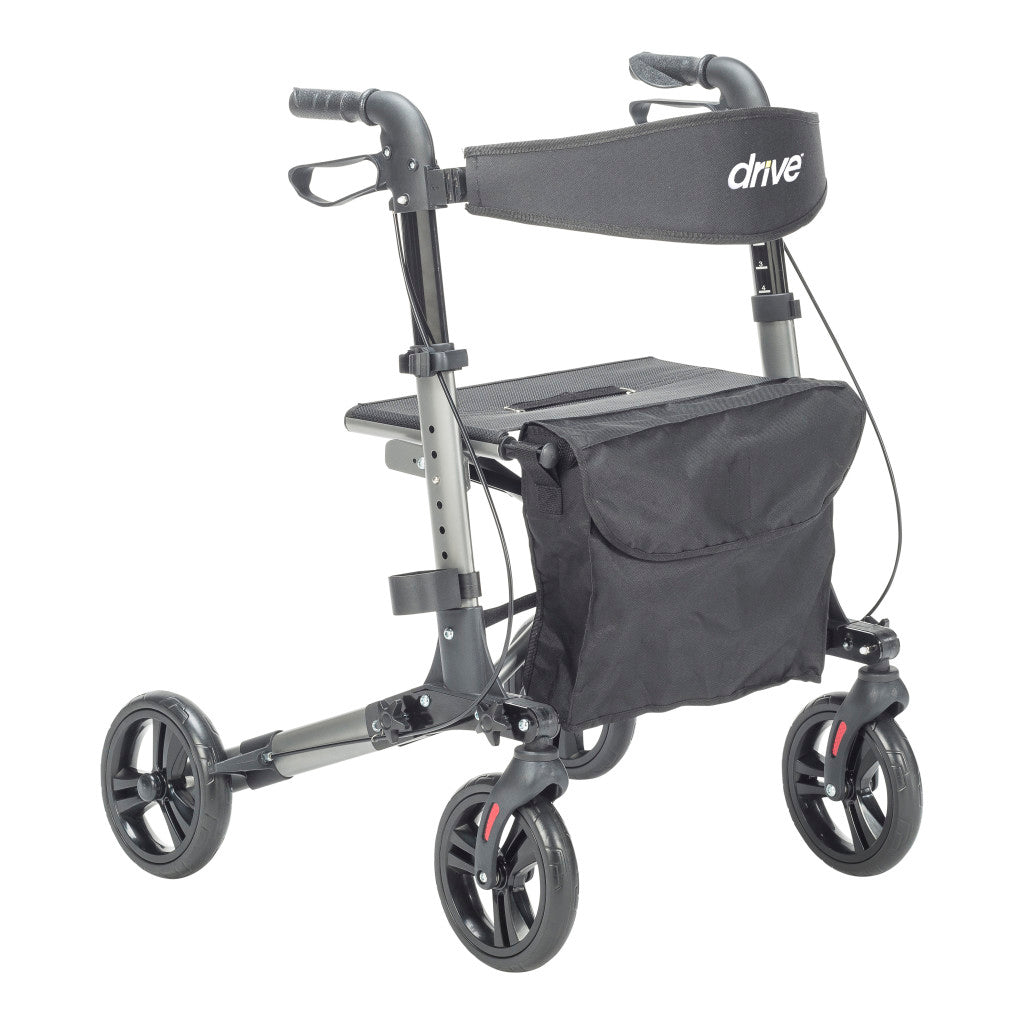 Drive Medical Compact Folding Rollator 300 lbs