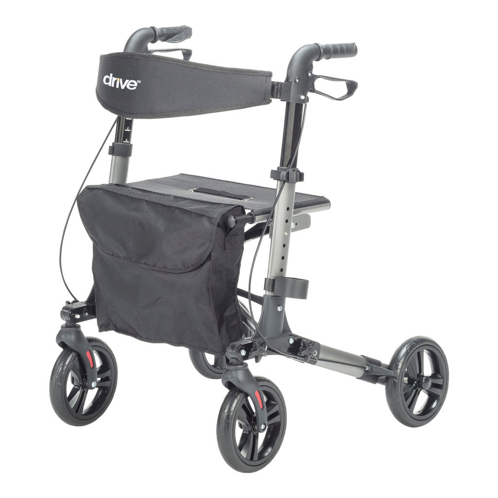 Drive Medical Compact Folding Rollator 300 lbs