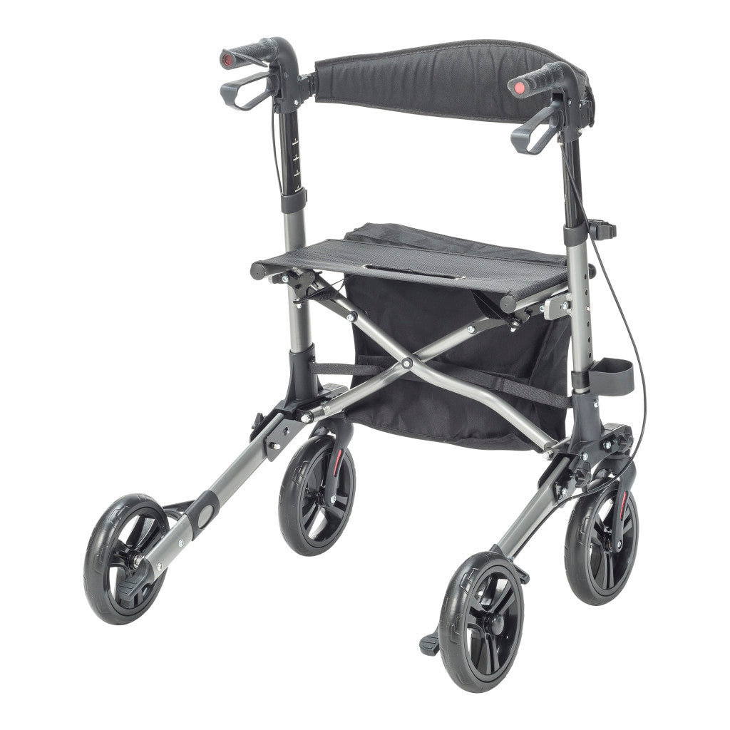 Drive Medical Compact Folding Rollator 300 lbs