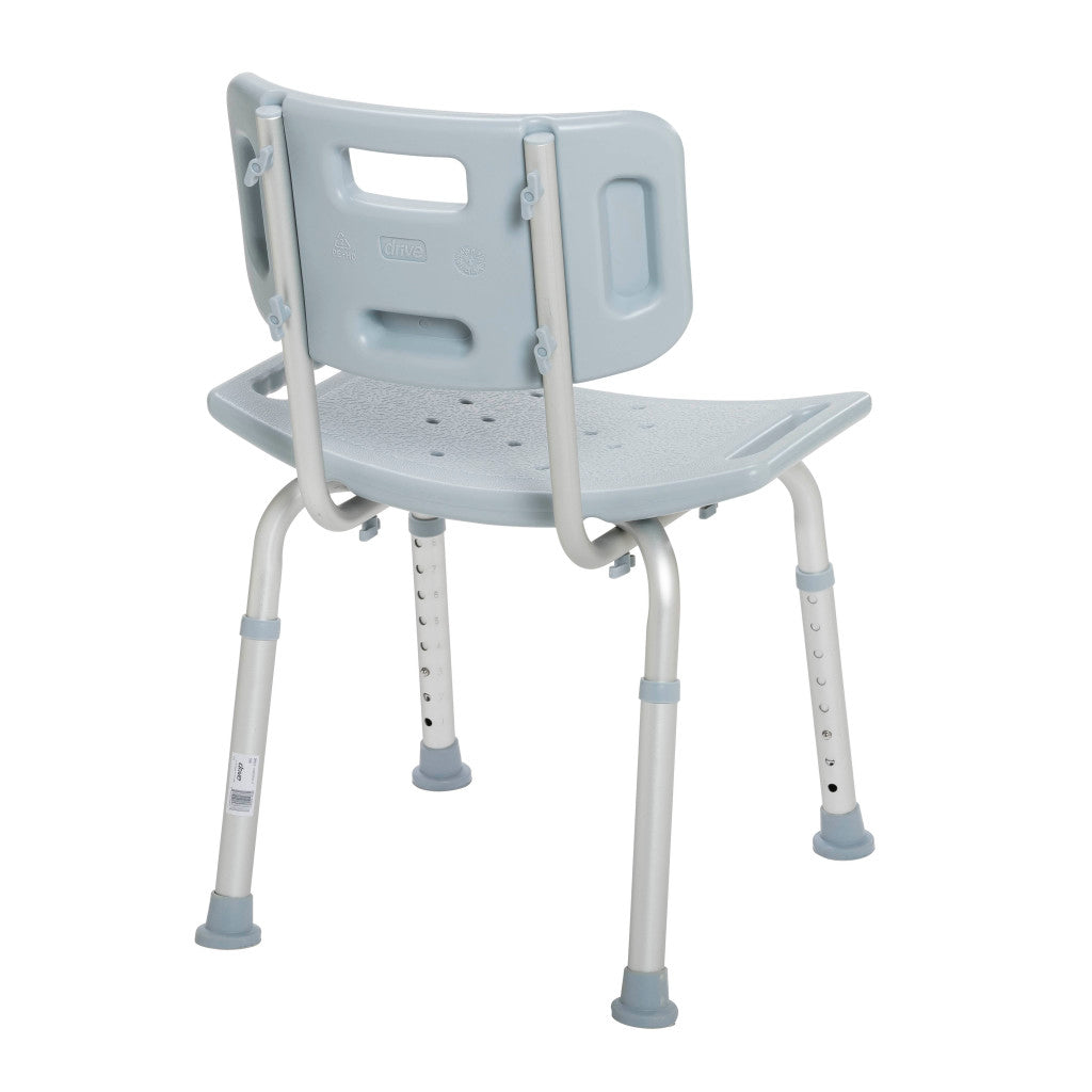 Drive Medical Deluxe Aluminum Bath Chair with Back