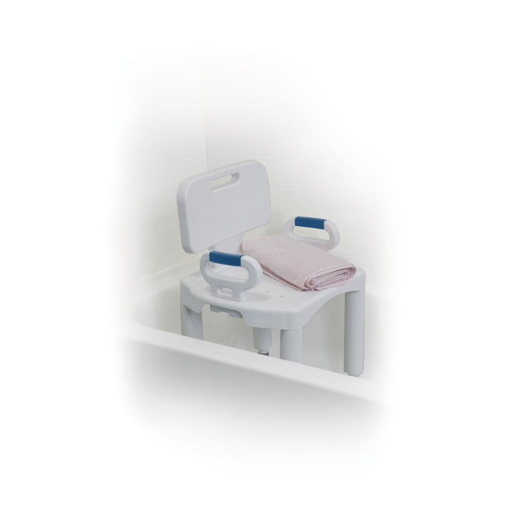 Drive Medical Premium Series Shower Chair with Back and Arms