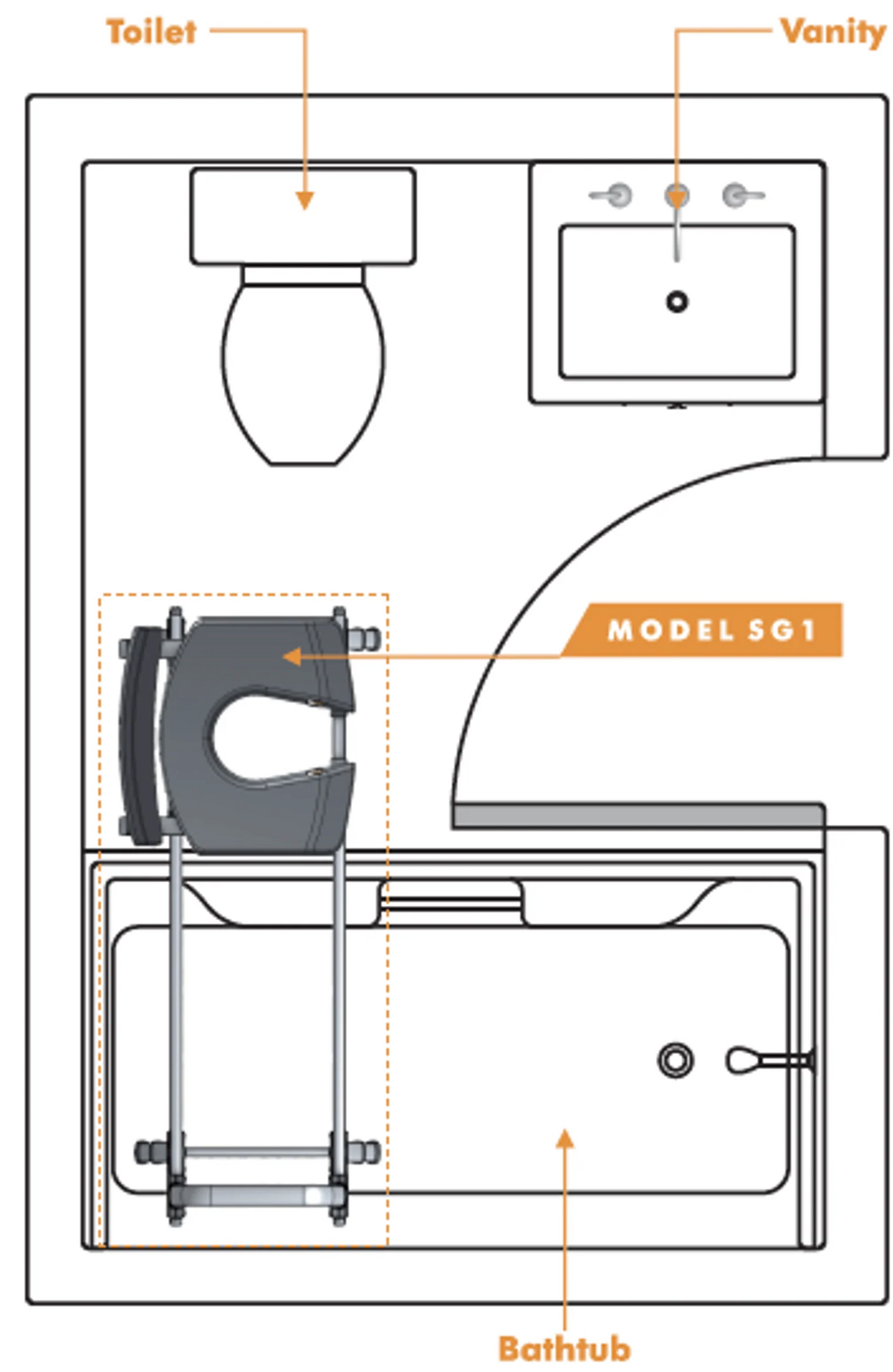 ShowerGlyde Model SG1