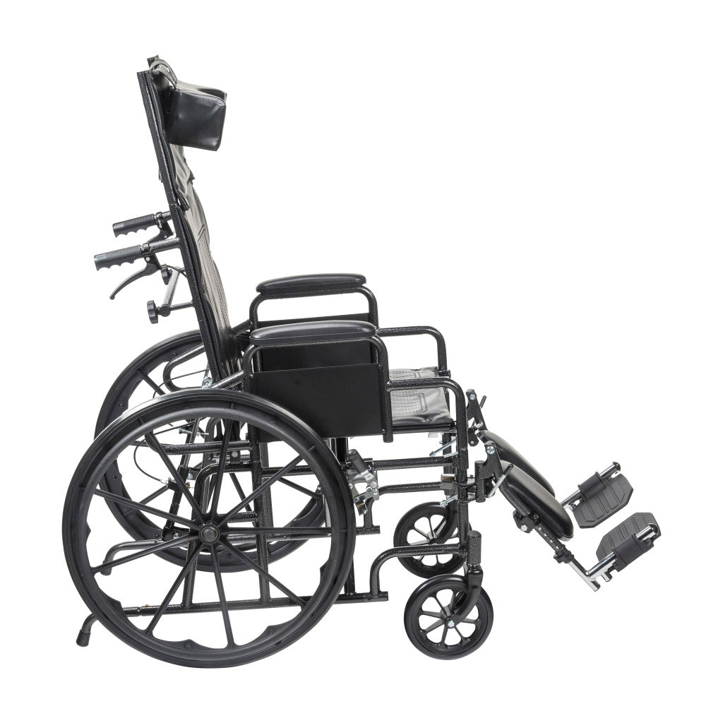 Drive Medical Silver Sport Reclining Wheelchair