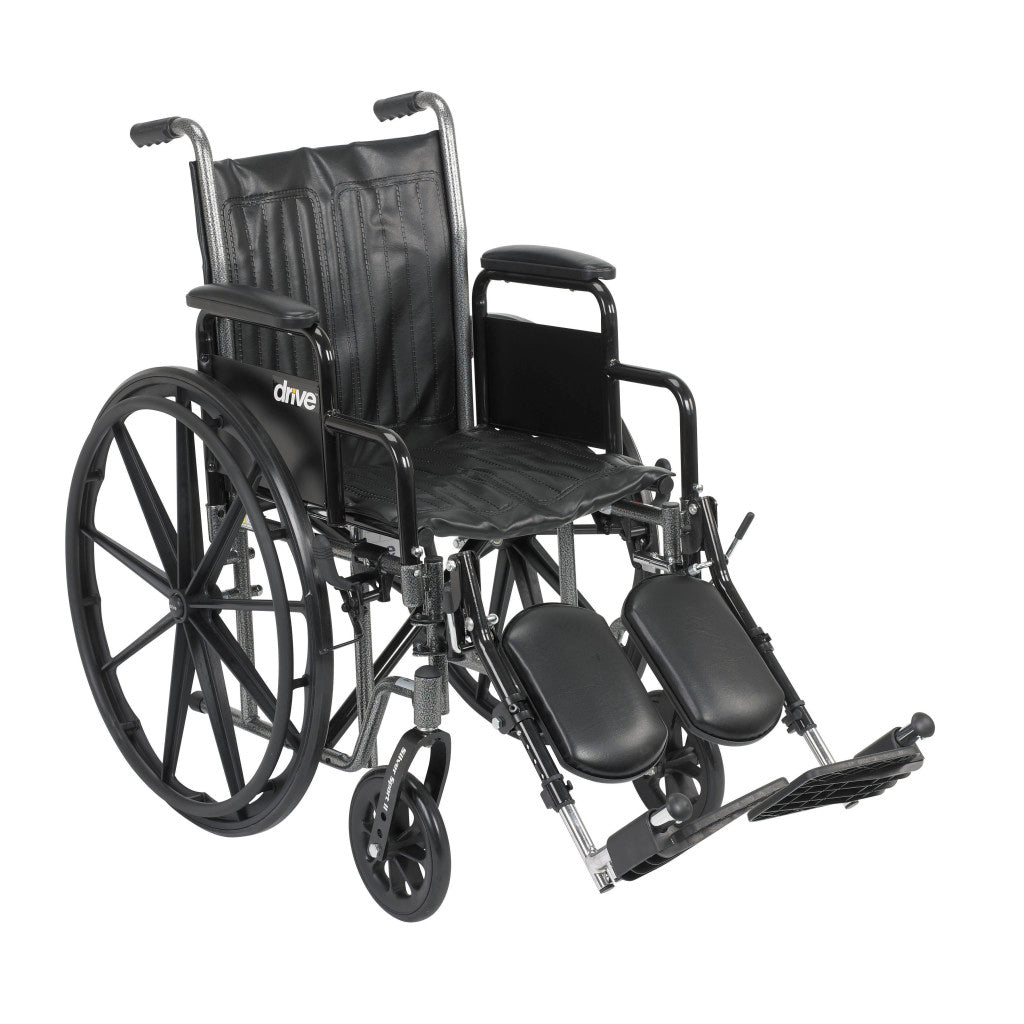 Drive Medical Silver Sport 2 Wheelchair 250 lb