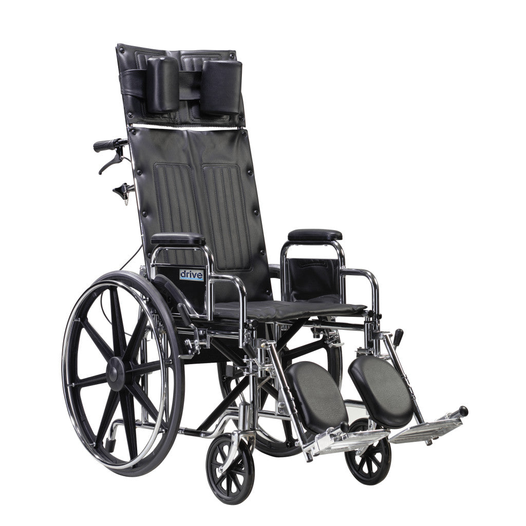 Drive Medical Sentra Full Reclining Wheelchair 450 lbs