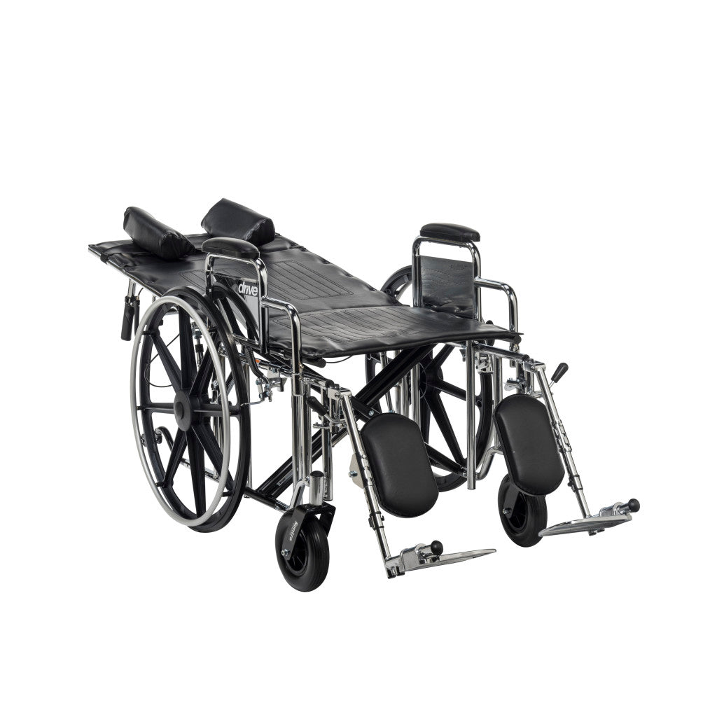 Drive Medical Sentra Full Reclining Wheelchair 450 lbs