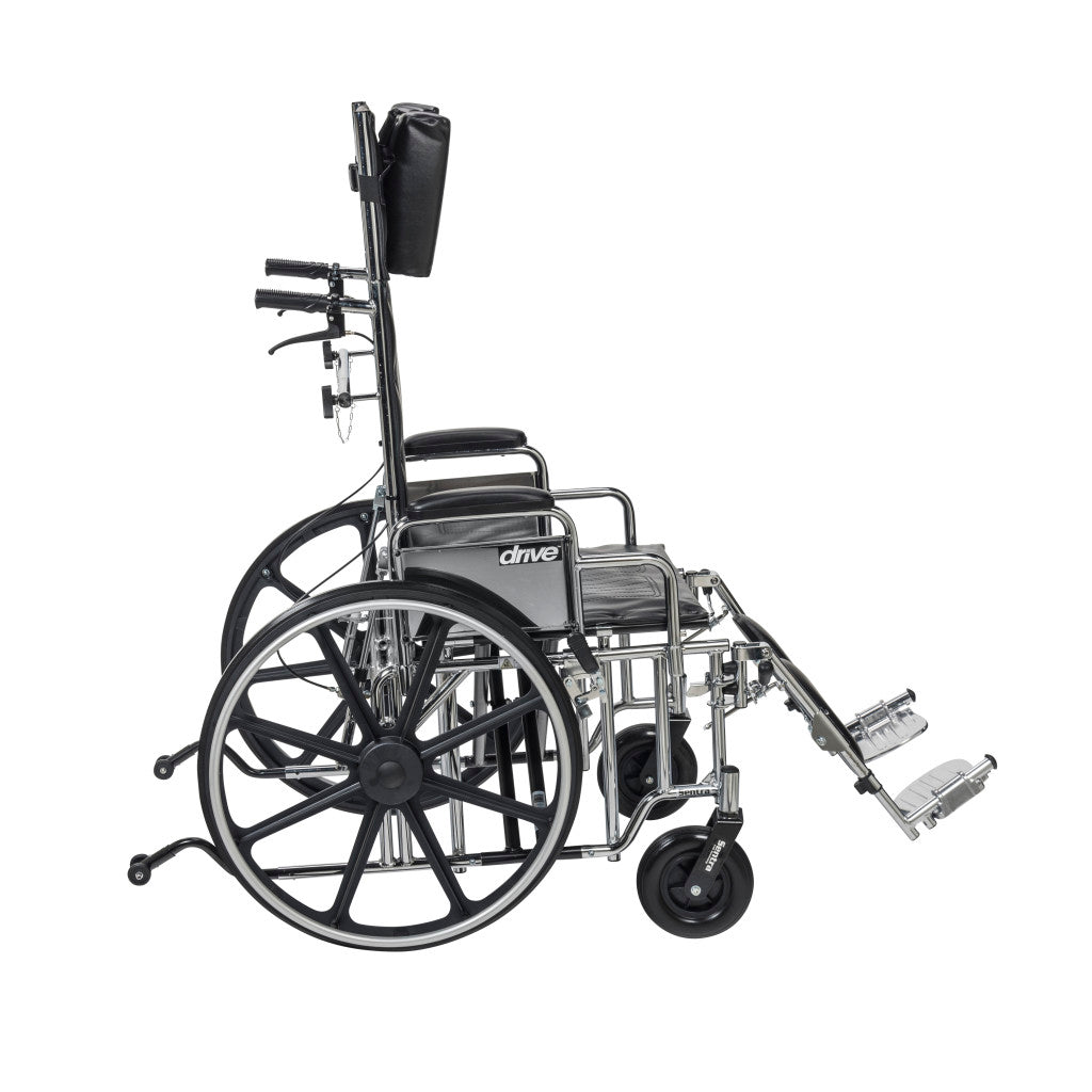 Drive Medical Sentra Full Reclining Wheelchair 450 lbs