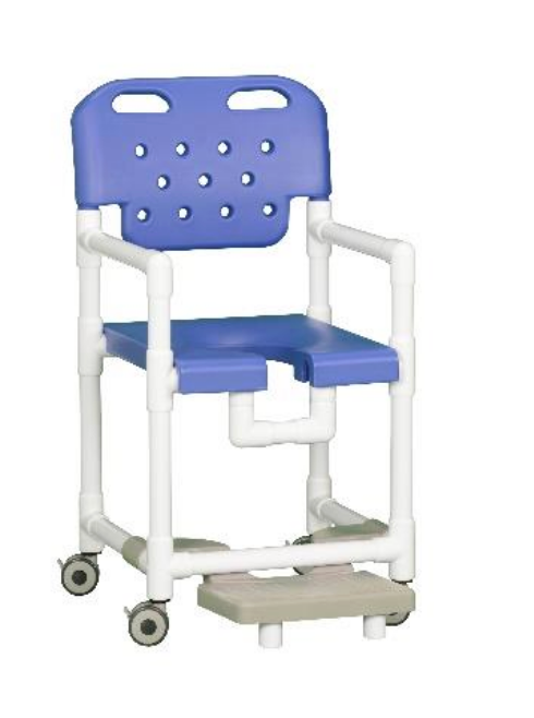 Elite Shower Chair with Slideout Footrest