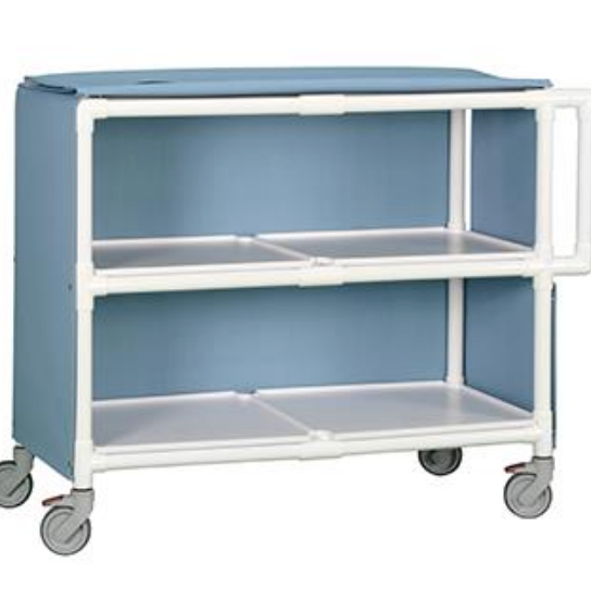 Jumbo Linen Cart Two Shelves