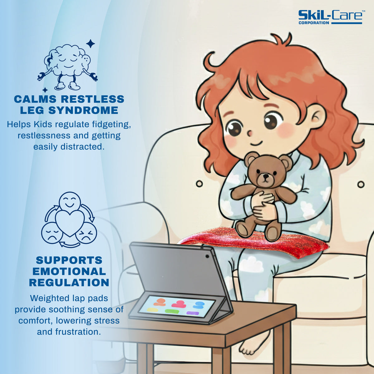 Skil-Care Rectangular Weighted Lap Pad