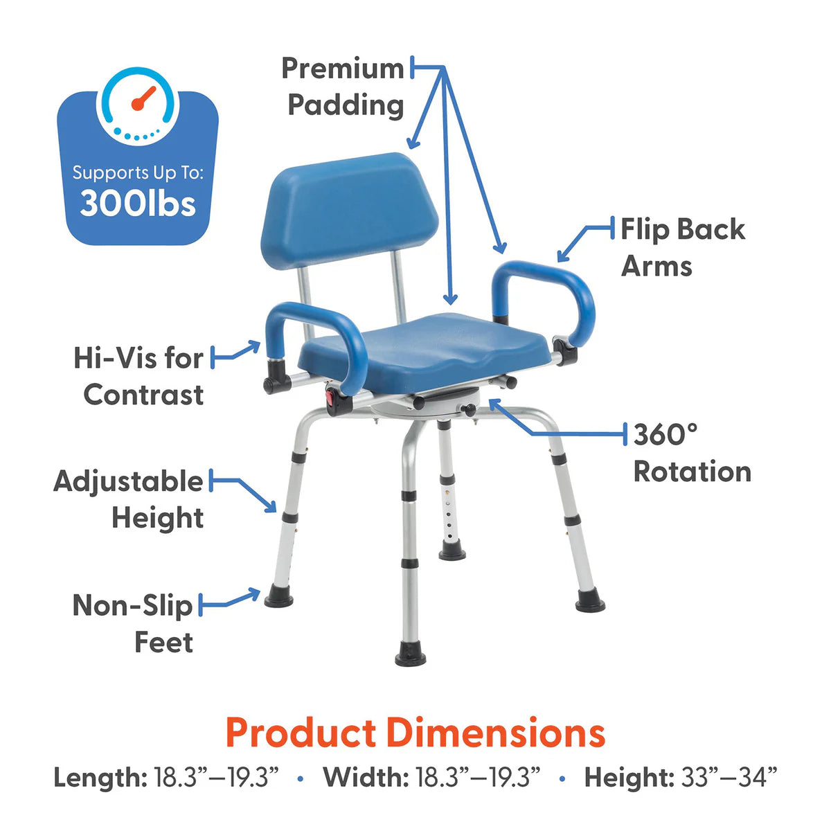 Journey SoftSecure Rotating Shower Chair