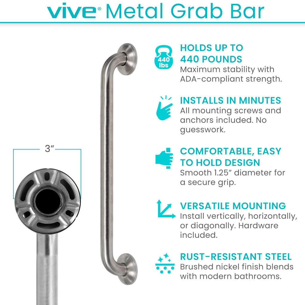 Vive Metal Grab Bar